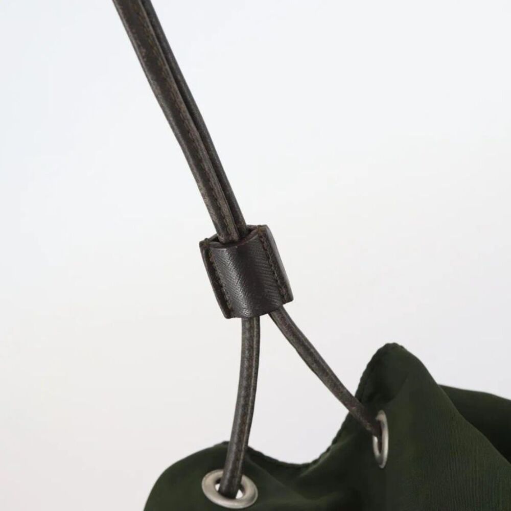 Prada Double Front Pocket Tessuto Khaki Nylon Backpack Bag - Picture 15 of 16